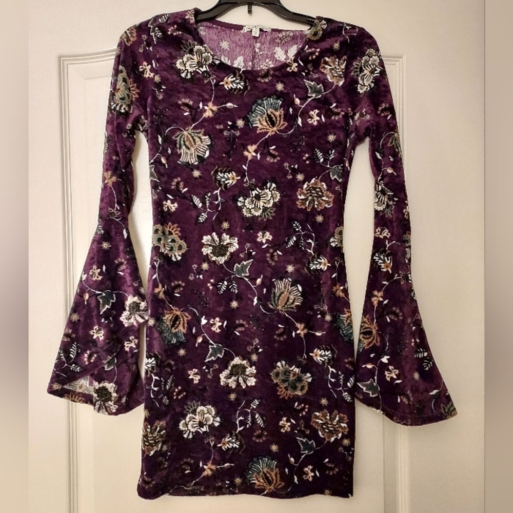 Charlotte Russe Purple Velvet Dress